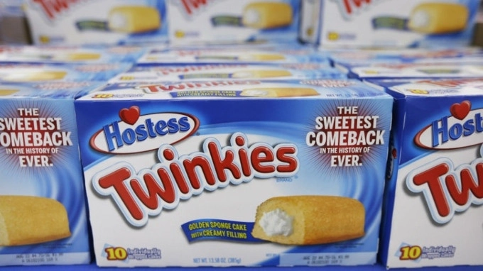 Những hộp bánh Twinkies dán khẩu hiệu 