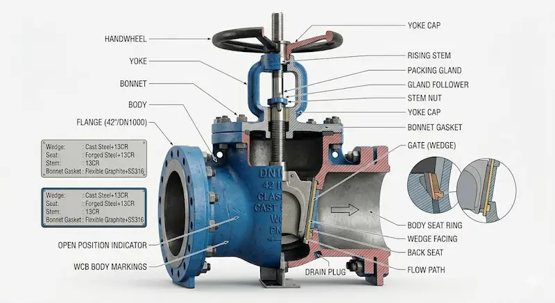 Thông số kỹ thuật van cổng