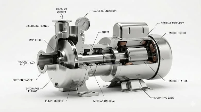 Ảnh cấu tạo bơm