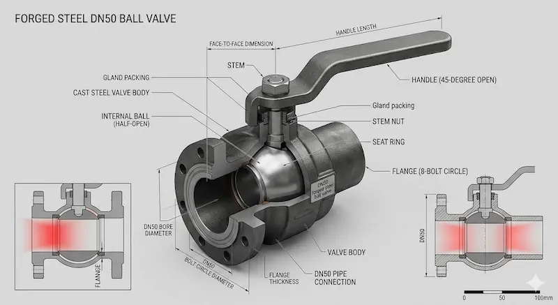 Thông số kỹ thuật van bi