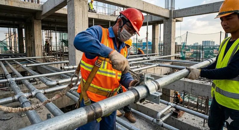 Hình ảnh lắp đặt ống kẽm