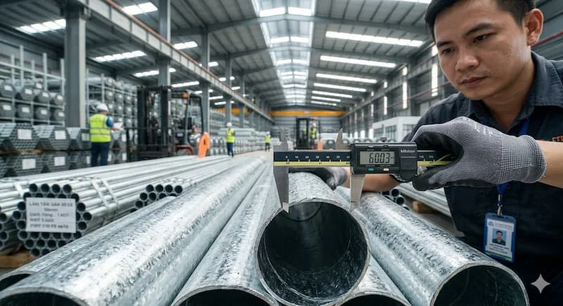 Hình ảnh chi tiết ống kẽm 60