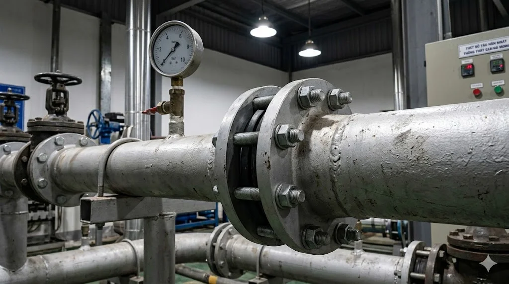 Quy trình lắp đặt mặt bích