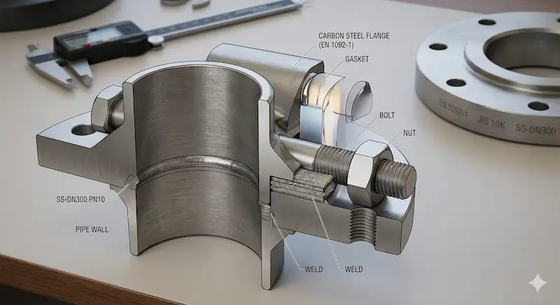 Chi tiết mặt bích rỗng