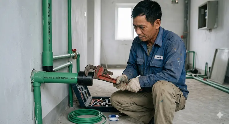 Lắp đặt hệ thống bích lồng