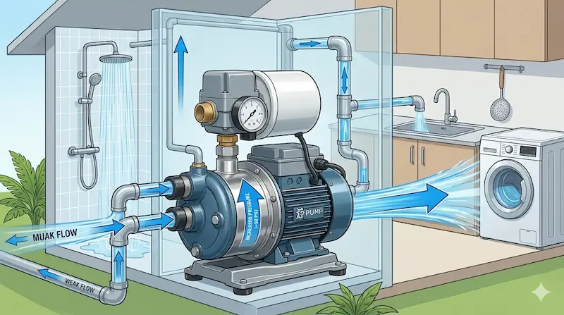 Nguyên lý hoạt động của máy bơm