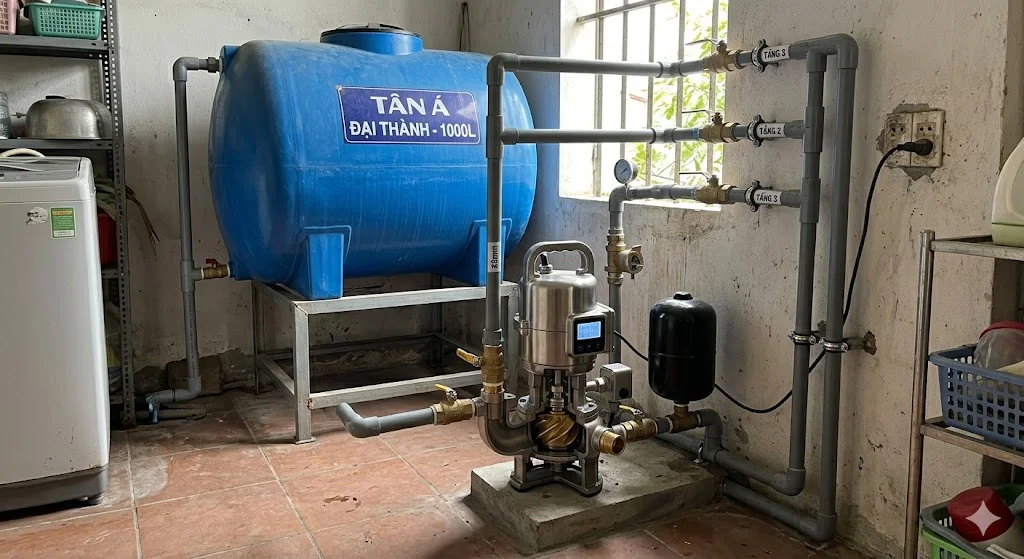 Lưu ý khi lắp đặt bơm nước