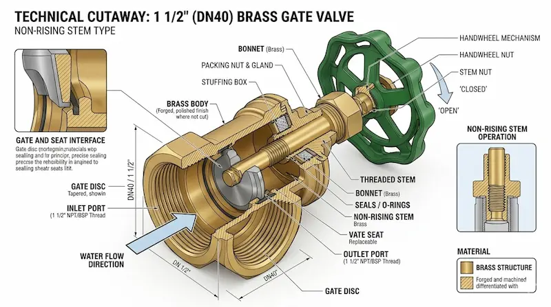 Thông số kỹ thuật van cổng