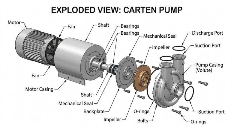 Ảnh cấu tạo máy bơm