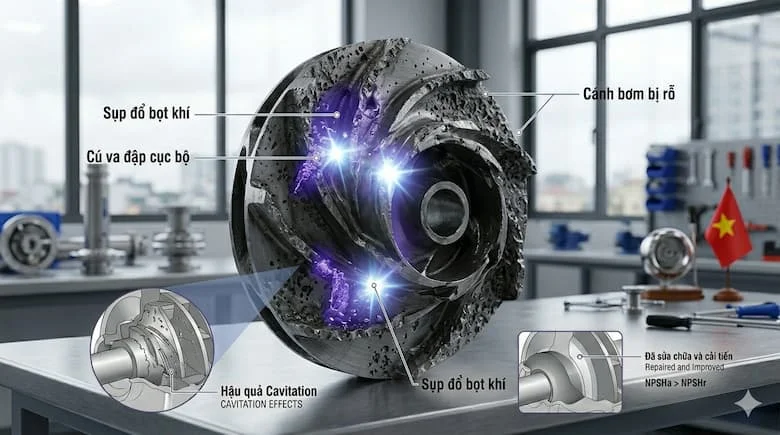 Ảnh hư hỏng do cavitation