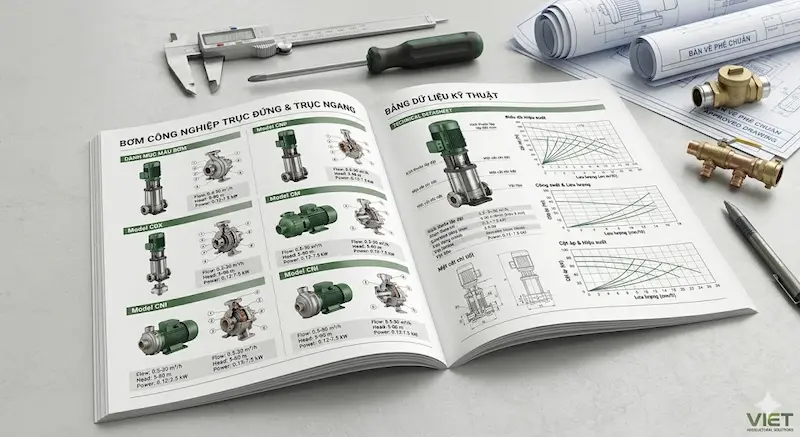 Tra cứu thông số bơm