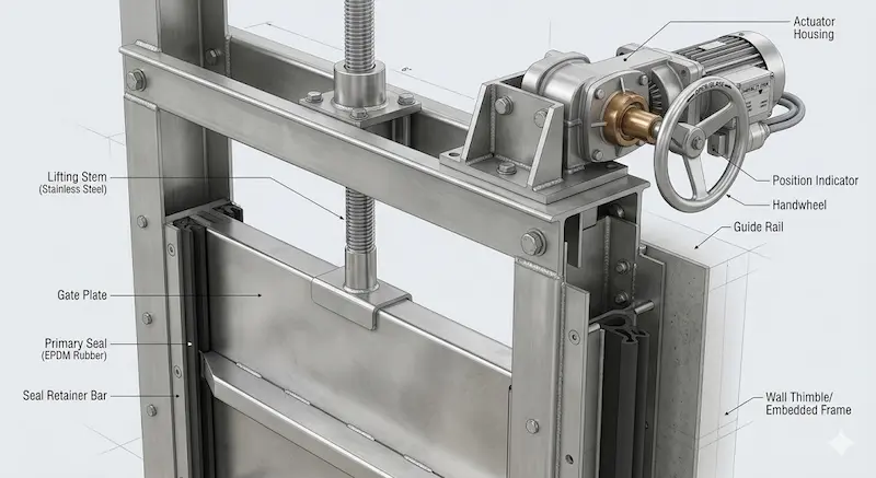 Phân tích cửa phai chặn nước