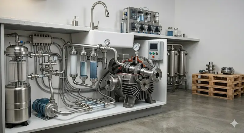 Chi tiết hệ thống máy bơm