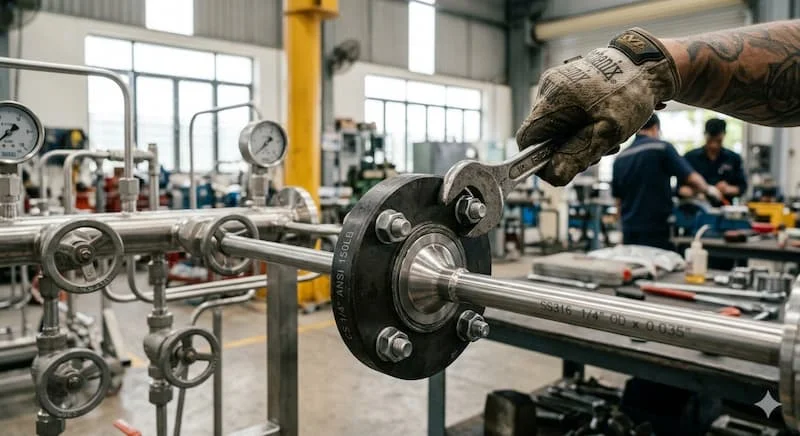 Lắp ráp mặt bích