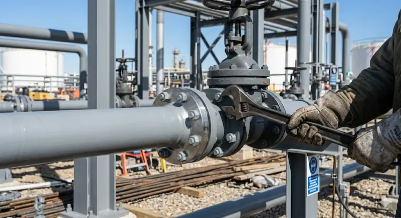 Hình ảnh lắp đặt mặt bích