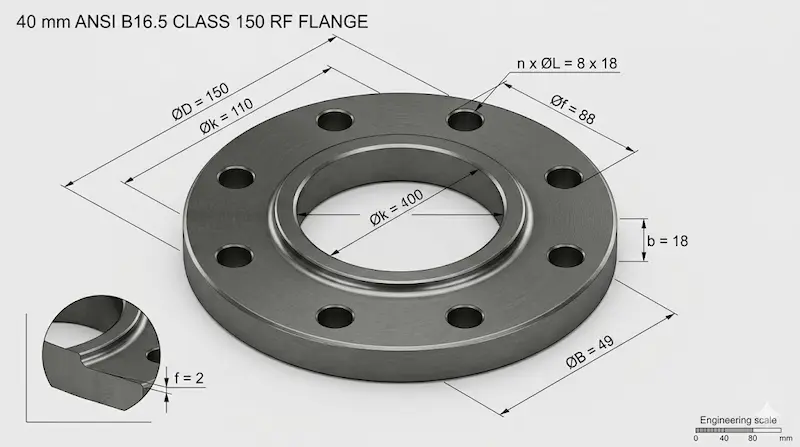 Thông số kỹ thuật mặt bích
