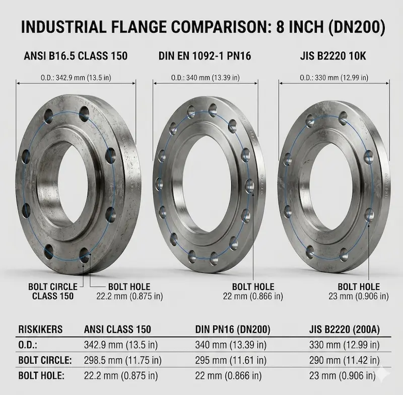 Phân loại mặt bích