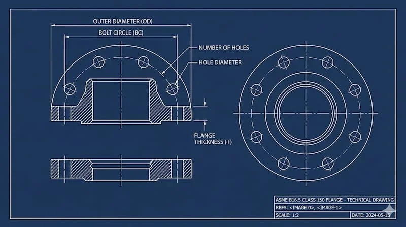 Thông số kỹ thuật mặt bích