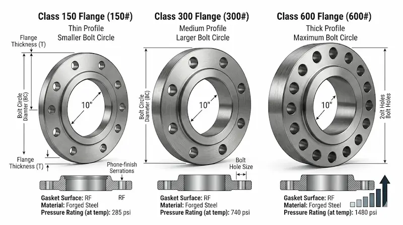Thông số mặt bích