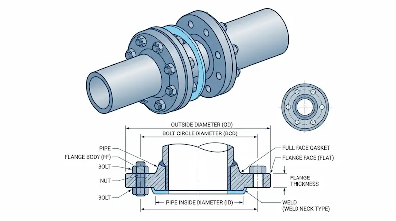 Thông số kỹ thuật mặt bích