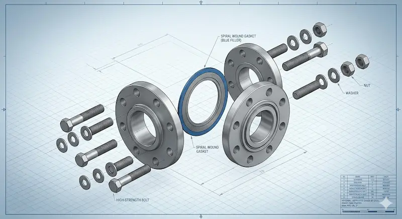 Cấu tạo chi tiết mặt bích