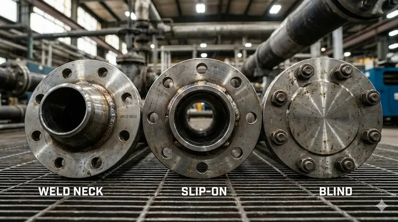 các loại mặt bích trong công nghiệp