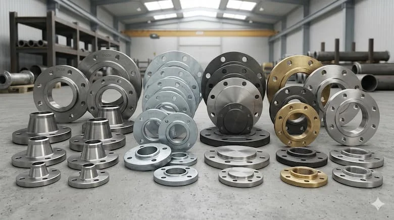 Ảnh tổng hợp nhiều loại flanges