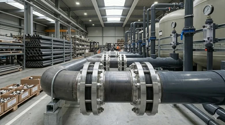 Ảnh lắp đặt thực tế trong hệ thống ống