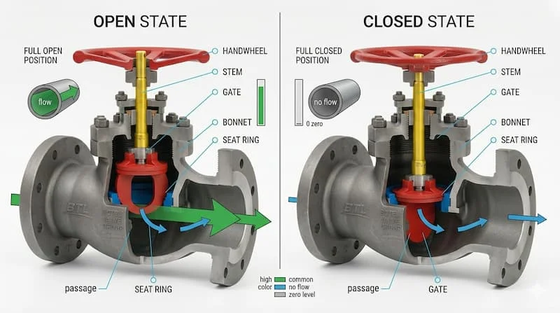 Kết hợp 2 hình ảnh trong một khung hình. Gate vale 2 trạng thái mở/đóng
