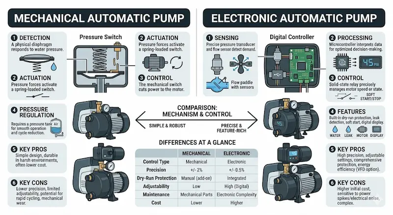 Phân loại bơm tự áp phổ biến