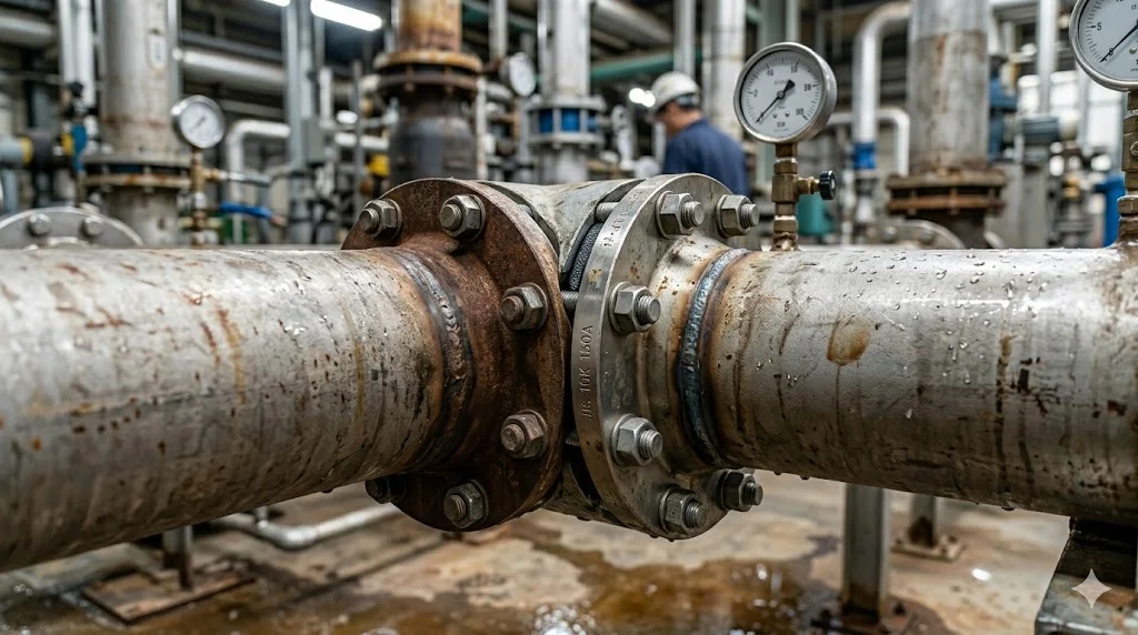 Lắp đặt mặt bích 10k