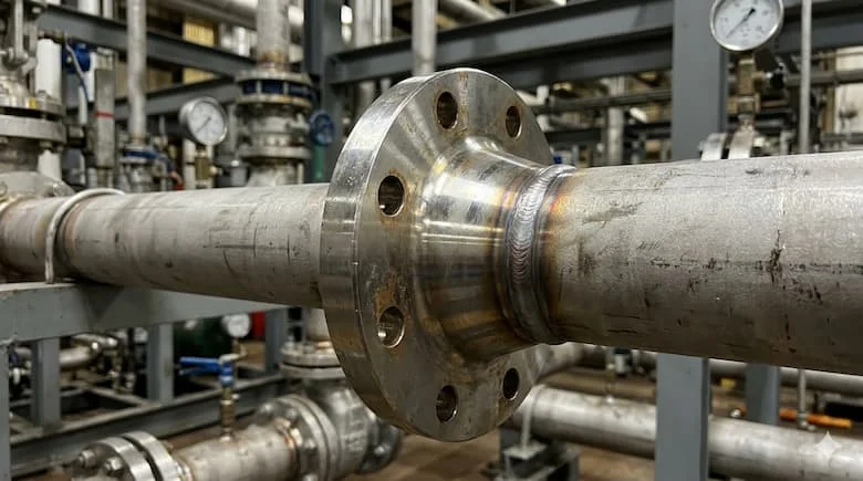 Ảnh mối hàn thực tế với ống thép