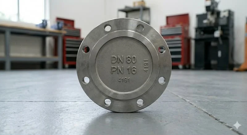 Mặt bích trực tiếp trên sàn bê tông, góc thấp ngang tầm mắt