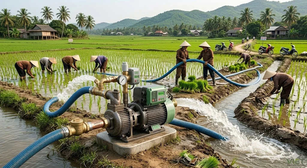 Ứng dụng thực tế máy bơm