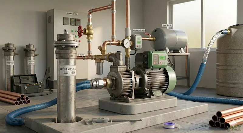 Thông số kỹ thuật máy bơm