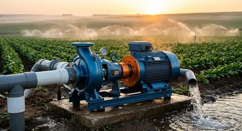 Minh họa cho việc tưới tiêu diện tích lớn