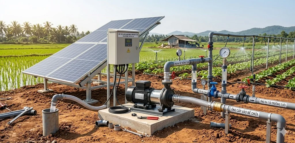 Vận hành máy bơm nước điện