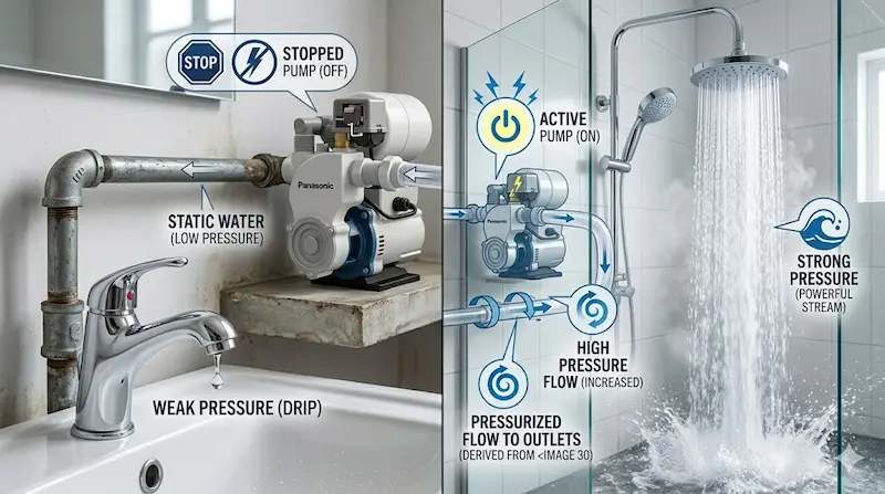 Nguyên lý hoạt động của máy bơm nước