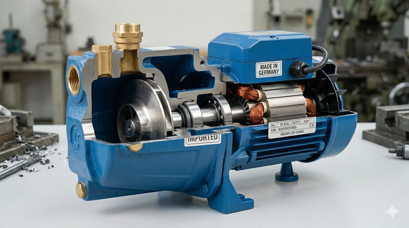 cho thấy các bộ phận được tích hợp hoàn hảo như động cơ, cánh quạt và vỏ máy,