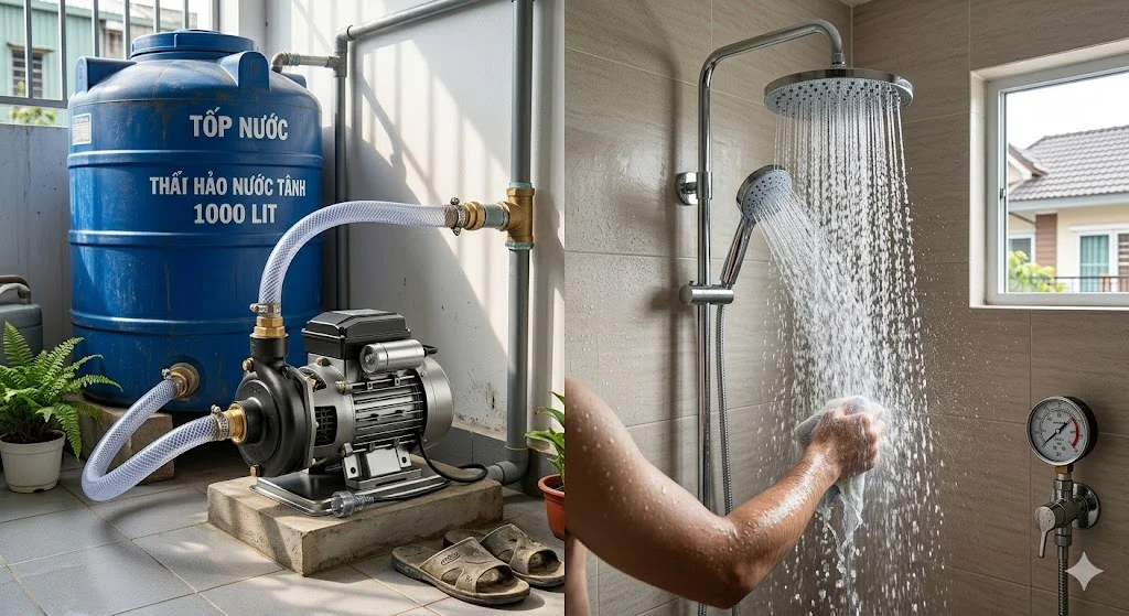 Lưu ý khi sử dụng máy bơm