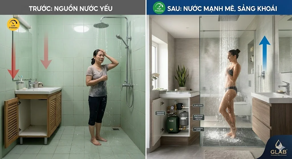 Lợi ích của chọn máy bơm tăng áp