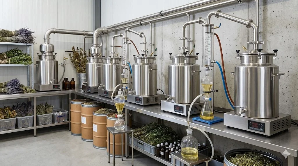 Chọn mua nồi chưng cất tinh dầu