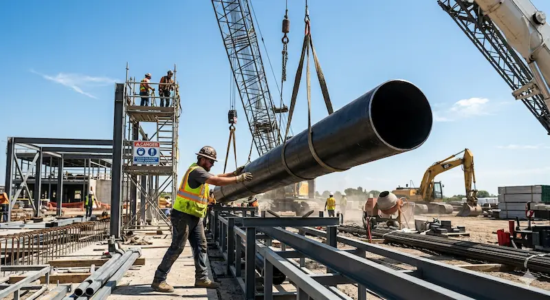 Hình ảnh trong thực tế sử dụng của ống thép 90