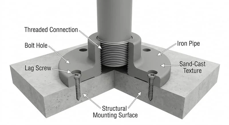 Chi tiết cấu tạo bích nối ống