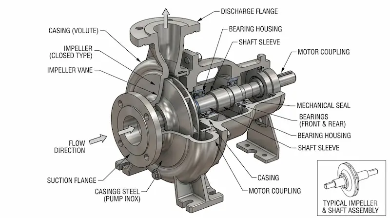 Hình ảnh minh họa pump inox