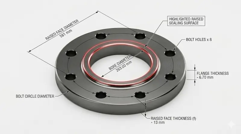 Thông số kỹ thuật mặt bích