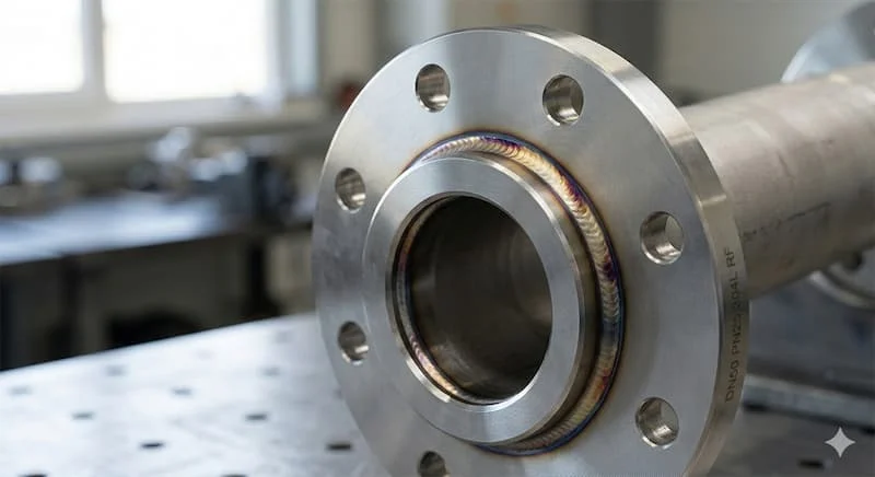 Mặt bích lồng thép không gỉ (Inox) đã được hàn xong