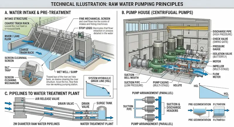 Thông số kỹ thuật của trạm bơm nước