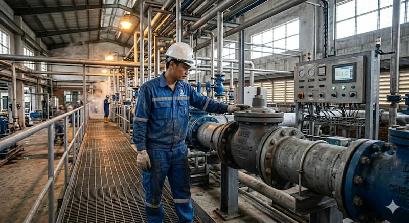 Đặt sản phẩm vào bối cảnh làm việc với sự hiện diện của con người để thể hiện sự vận hành và tính quy mô.