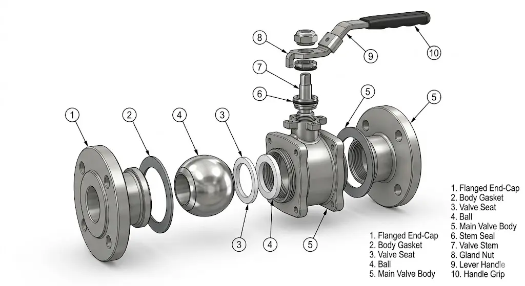 Thông số kỹ thuật van bi